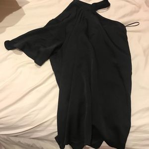 Silk black going out top